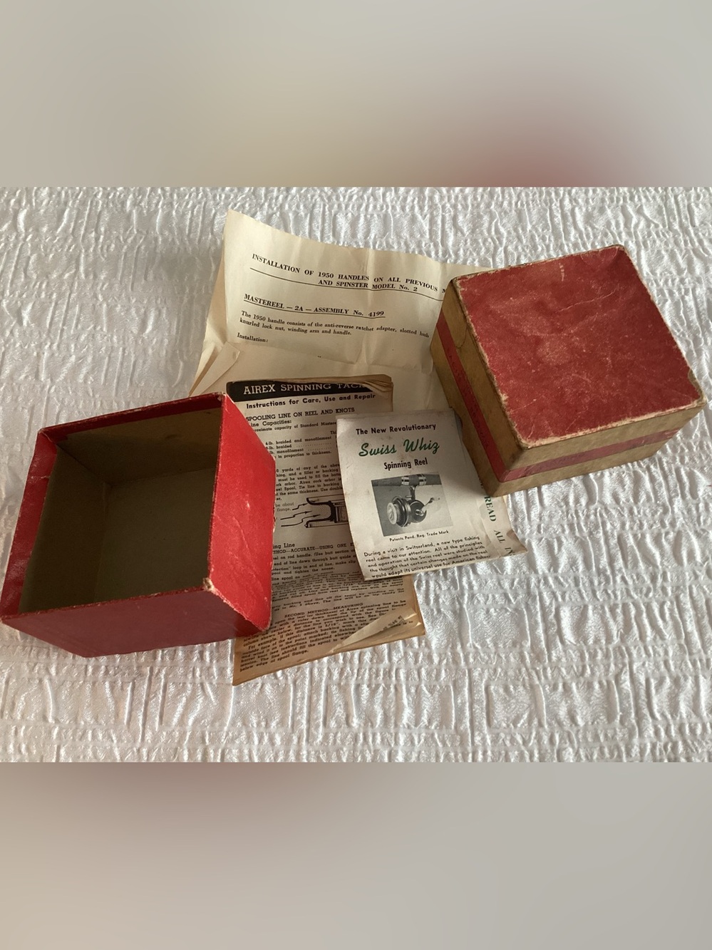 Vtg. Original packaging and instrumental documentation for a vintage Swiss Whiz
